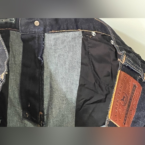 Ralph Lauren, NEW Classic Bootcut Stretch Dark Wash Size 16” W X 31” L - Picture 5 of 12